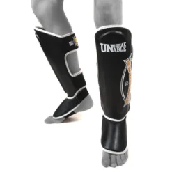 Sandee Cool-Tec Black Gold Shin Guards -Fight Shop Direct ctsg2 bkgdwh 4