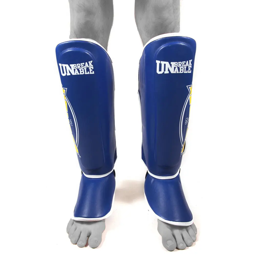 Sandee Cool-Tec Blue Yellow Shin Guards 4 Sandee Cool-Tec Blue Yellow Shin Guards - Image 2