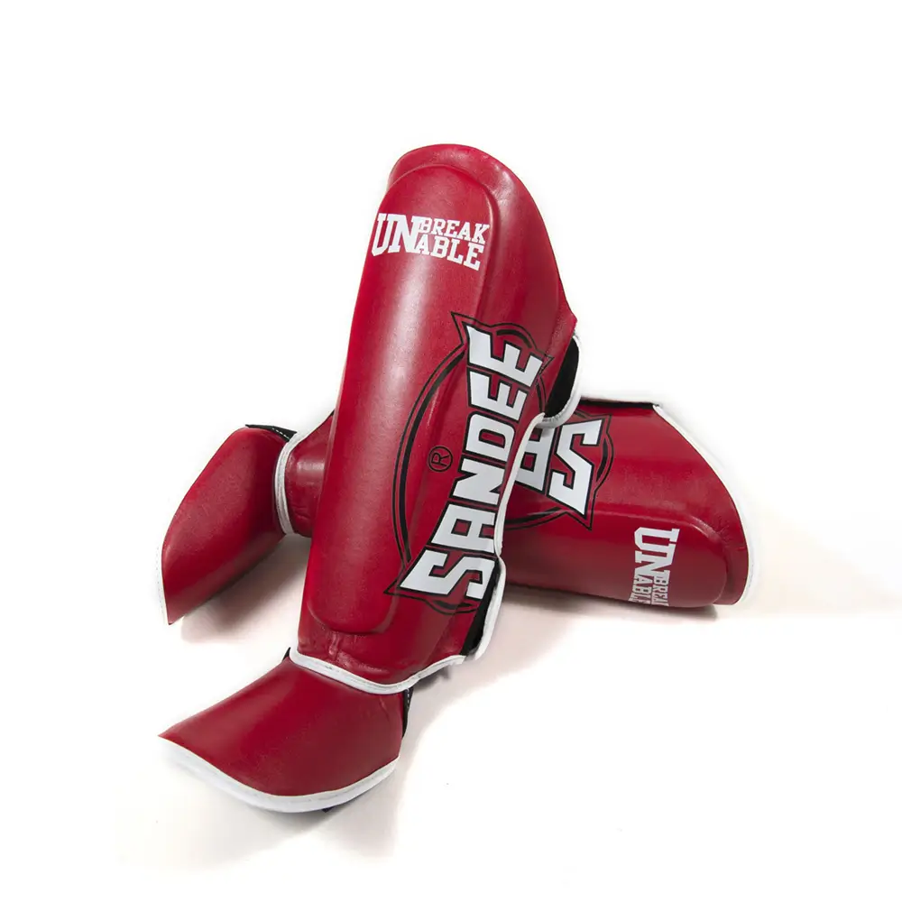 Sandee Cool-Tec Red White Shin Guards 3 Sandee Cool-Tec Red White Shin Guards