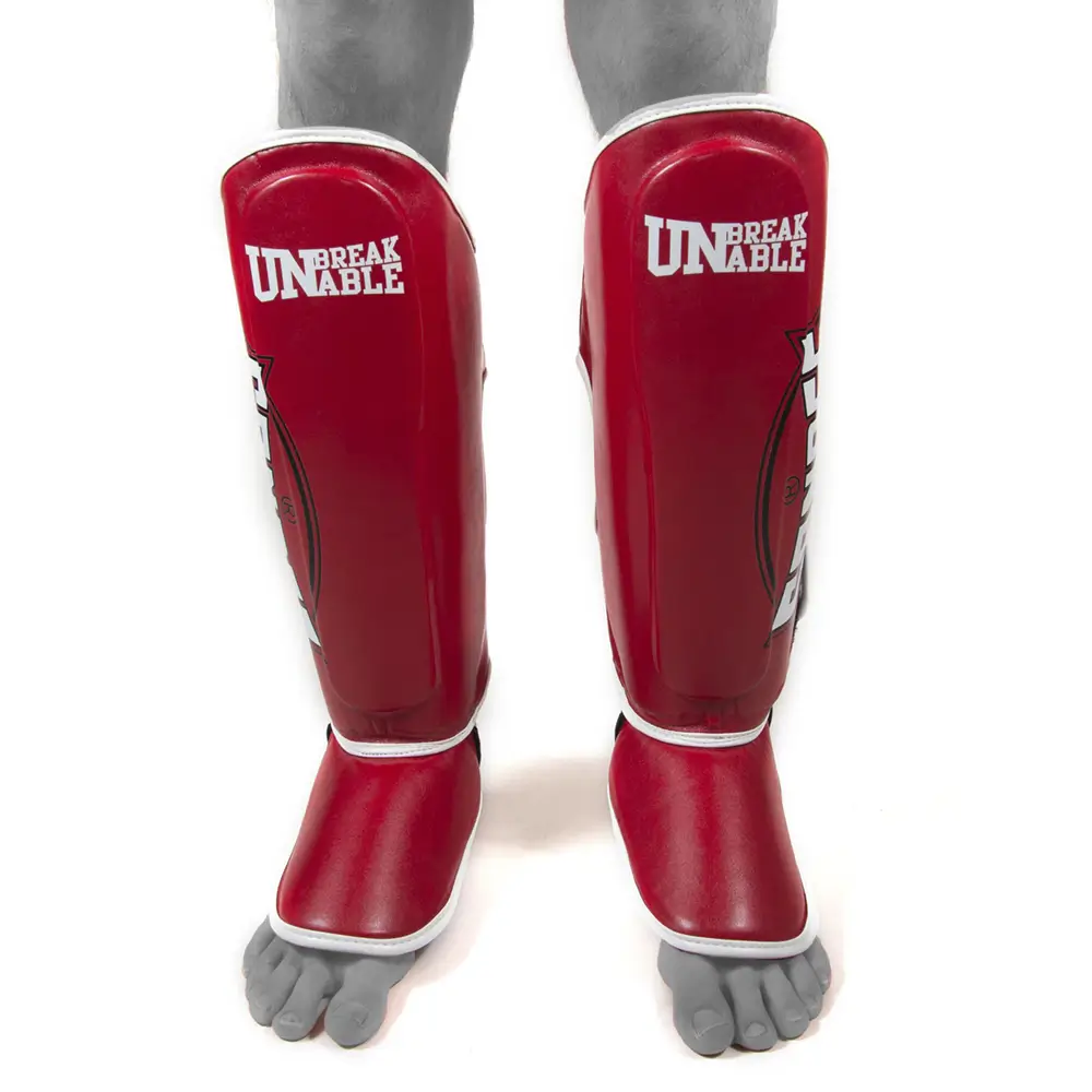 Sandee Cool-Tec Red White Shin Guards 4 Sandee Cool-Tec Red White Shin Guards - Image 2