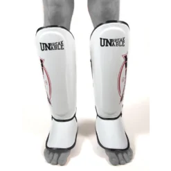 Sandee Cool-Tec White Black Shin Guards -Fight Shop Direct ctsg2 whbkrd 3
