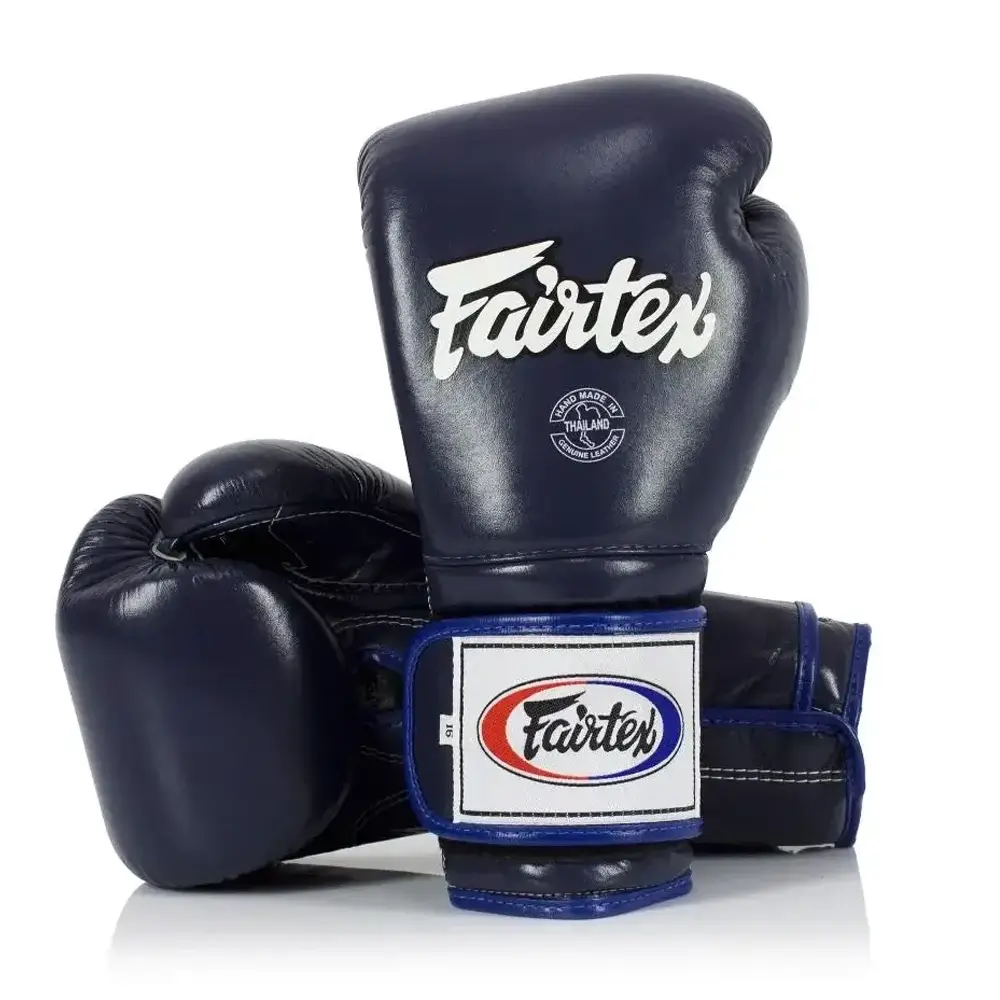 Fairtex BGV9 Blue Mexican Style Muay Thai Gloves 3 Fairtex BGV9 Blue Mexican Style Muay Thai Gloves