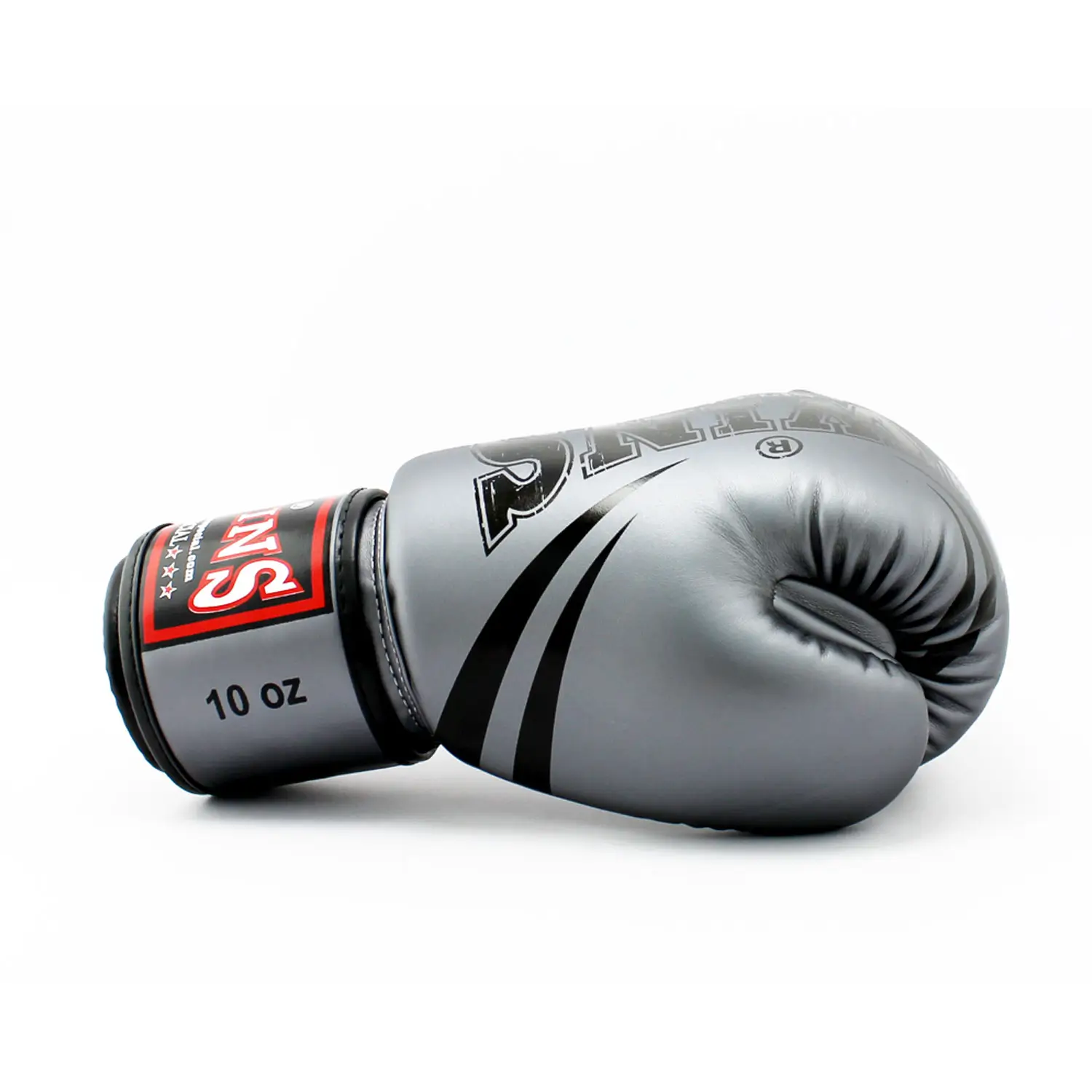 Twins FBGVDM3-TW6 Grey Non-Leather Muay Thai Gloves 5 Twins FBGVDM3-TW6 Grey Non-Leather Muay Thai Gloves - Image 3