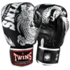 Twins FBGVL3-49 Silver Flying Dragon Muay Thai Gloves -Fight Shop Direct fbgvl3 49 silver 1