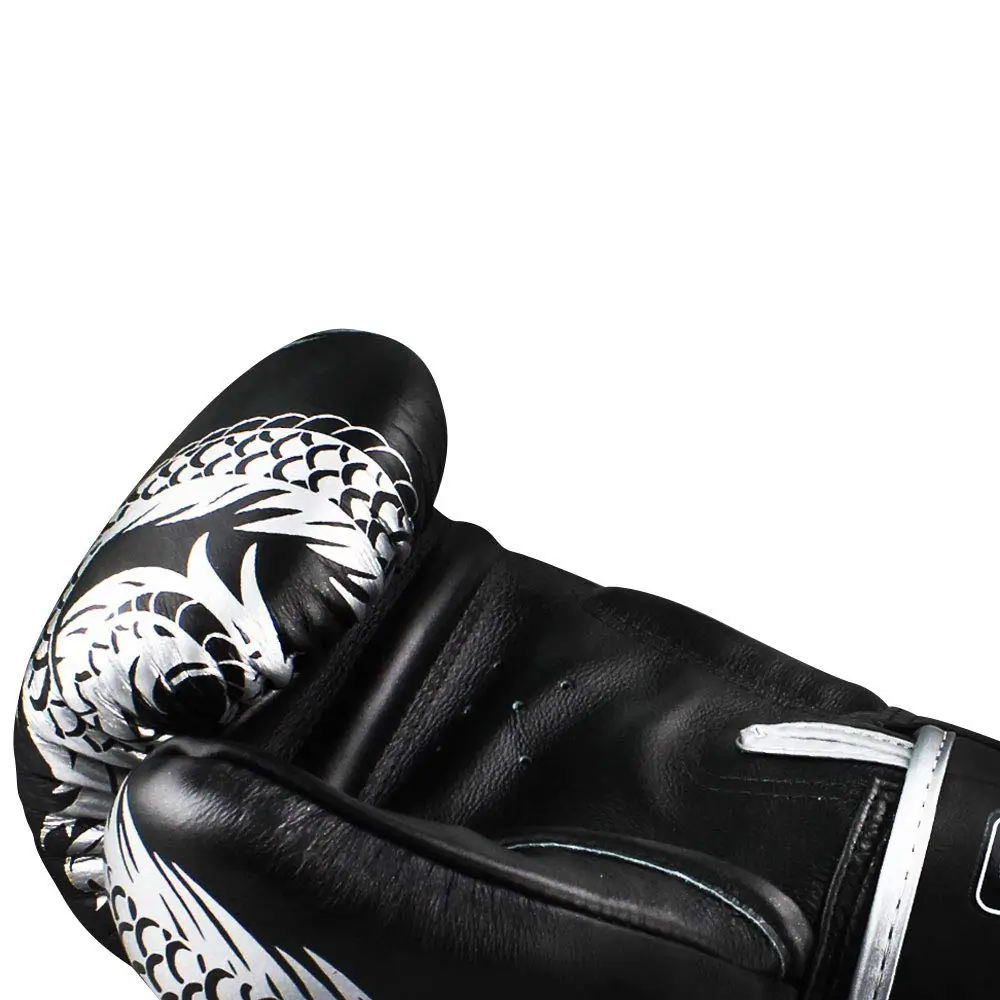 Twins FBGVL3-49 Silver Flying Dragon Muay Thai Gloves 5 Twins FBGVL3-49 Silver Flying Dragon Muay Thai Gloves - Image 3