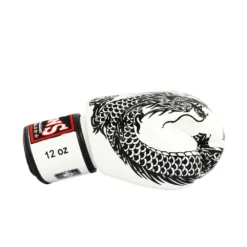 Twins FBGVL3-49 White Flying Dragon Muay Thai Gloves 7 Twins FBGVL3-49 White Flying Dragon Muay Thai Gloves -Fight Shop Direct fbgvl3 49 wh bk 3