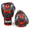 Twins FBGVL3-58 Red Kabuki Muay Thai Boxing Gloves -Fight Shop Direct fbgvl3 58 rd 6