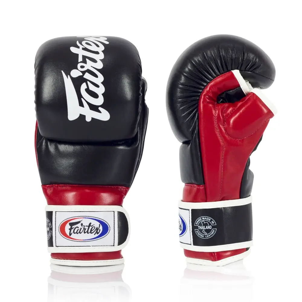Fairtex FGV18 Black Red MMA Sparring Gloves 5 Fairtex FGV18 Black Red MMA Sparring Gloves - Image 3