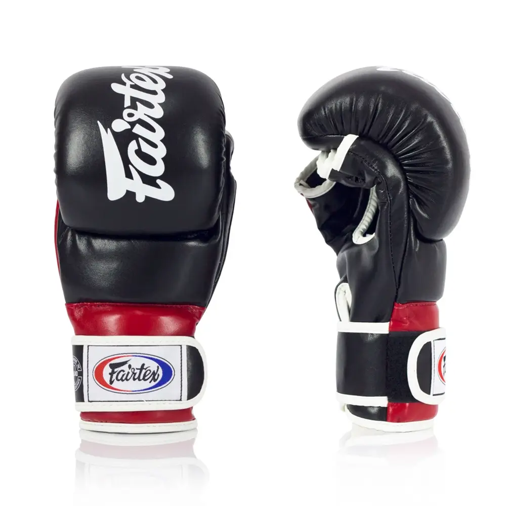 Fairtex FGV18 Black Red MMA Sparring Gloves 6 Fairtex FGV18 Black Red MMA Sparring Gloves - Image 4