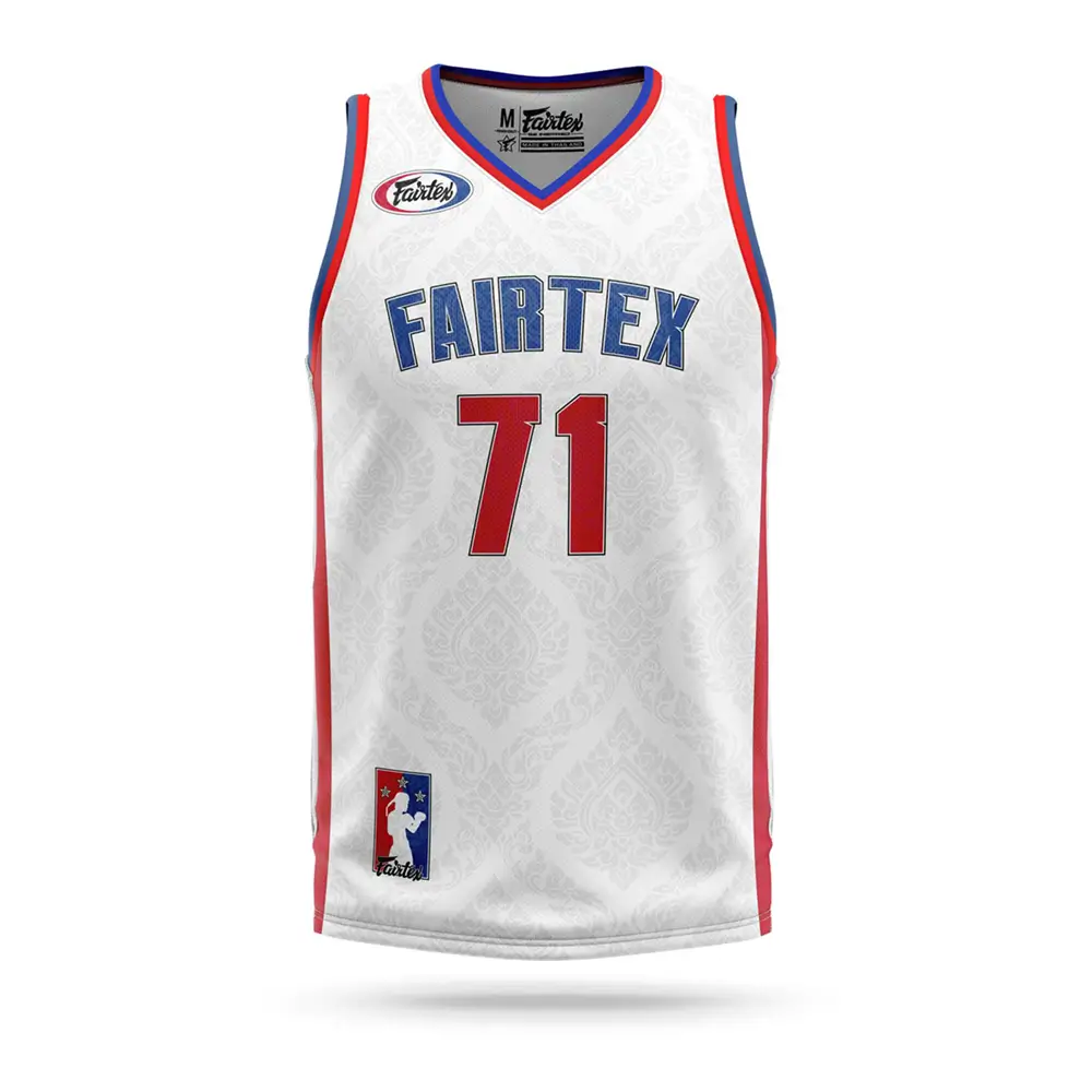 Fairtex JS19 Basketball Jersey White 3 Fairtex JS19 Basketball Jersey White