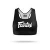 Fairtex SB1 Classic Sports Bra Black-White -Fight Shop Direct sb1 black white1