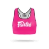 Fairtex SB1 Classic Sports Bra Pink-White -Fight Shop Direct sb1 pink white 1