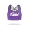 Fairtex SB1 Classic Sports Bra Purple-White -Fight Shop Direct sb1 purple white 1