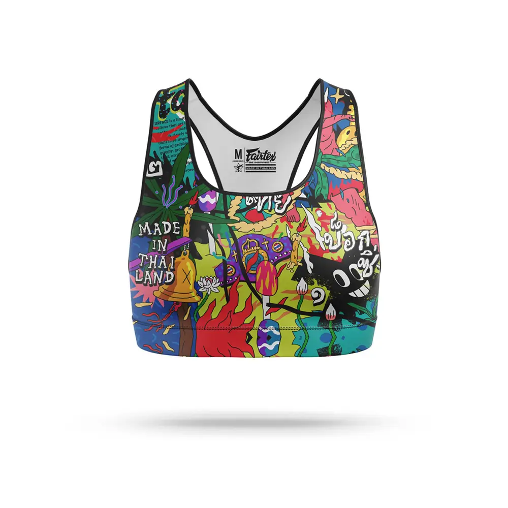 Fairtex SB9 URFACE Full Print Sports Bra 3 Fairtex SB9 URFACE Full Print Sports Bra