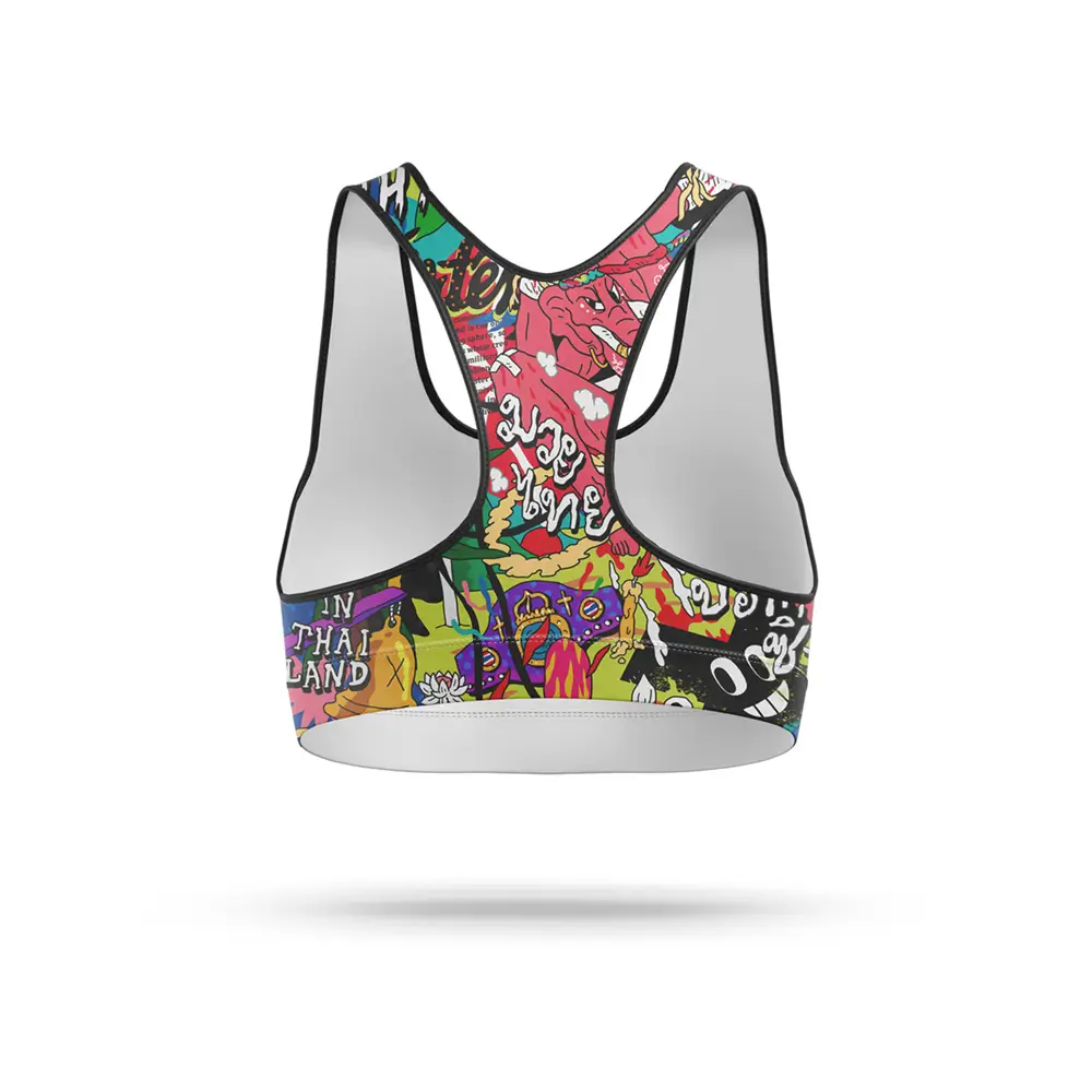 Fairtex SB9 URFACE Full Print Sports Bra 4 Fairtex SB9 URFACE Full Print Sports Bra - Image 2