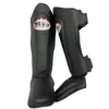 Twins SGS10 Black Double Padded Shin Guards -Fight Shop Direct sgs10 black