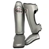 Twins SGS10 Silver-Black Double Padded Shin Guards -Fight Shop Direct sgs10 silver 1