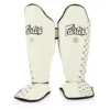 Fairtex SP5 White Shin Guards 2 Fairtex SP5 White Shin Guards -Fight Shop Direct sp5 white 0 1