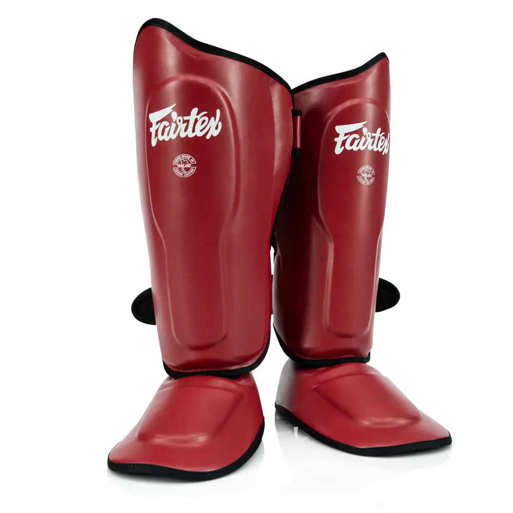 Fairtex SP9 Ultra Ergo Shin Guards Red 3 Fairtex SP9 Ultra Ergo Shin Guards Red