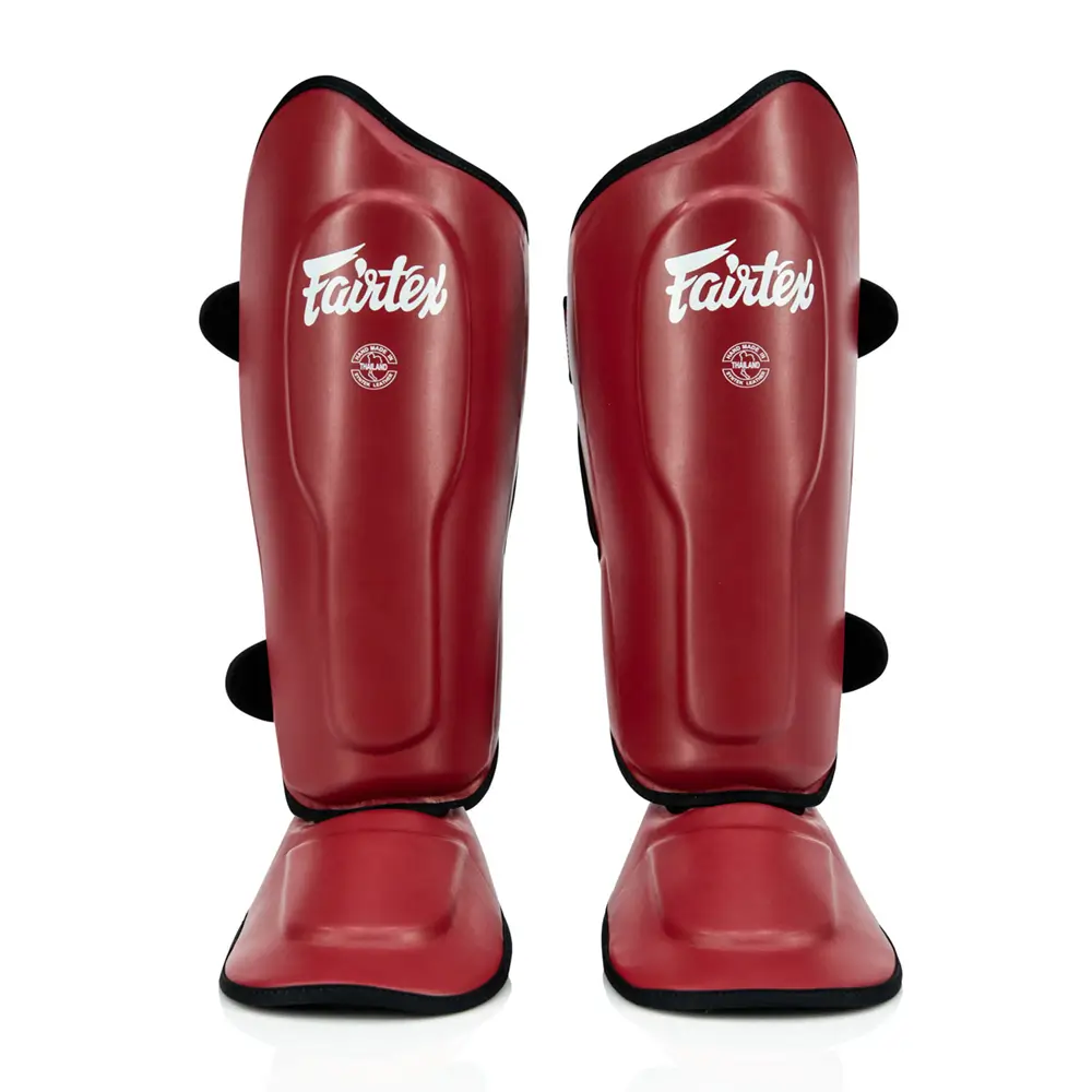 Fairtex SP9 Ultra Ergo Shin Guards Red 4 Fairtex SP9 Ultra Ergo Shin Guards Red - Image 2