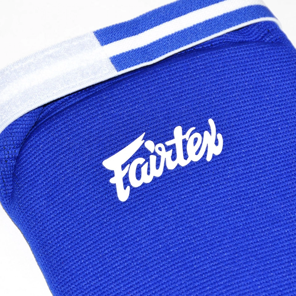 Fairtex SPE1 Blue Elastic Competition Shin Pads 4 Fairtex SPE1 Blue Elastic Competition Shin Pads - Image 2