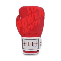 Top King X Elle Active “Life Power” Muay Thai Gloves -Fight Shop Direct tkbxelle red 3
