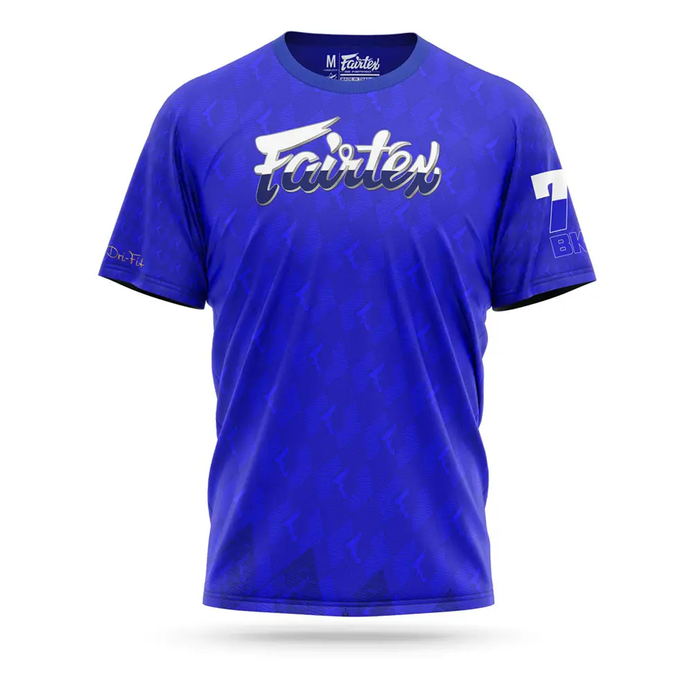 Fairtex TST172 Dri Fit T-Shirt Blue 3 Fairtex TST172 Dri Fit T-Shirt Blue