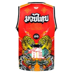 TUFF TT104 Tank Top Red Chinese Dragon And Tiger 9 TUFF TT104 Tank Top Red Chinese Dragon And Tiger -Fight Shop Direct tuf tt104 3