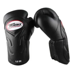 Twins BGVL6 Black Muay Thai Gloves -Fight Shop Direct twins bgvl6 black 3