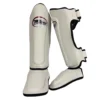 Twins SGS10 White-Black Double Padded Shin Guards 1 Twins SGS10 White-Black Double Padded Shin Guards -Fight Shop Direct twins sgs10 wh 1